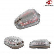 Signaling Light Hel-star 6 Style Base Tan W/red Light Element (el-ex433tr)