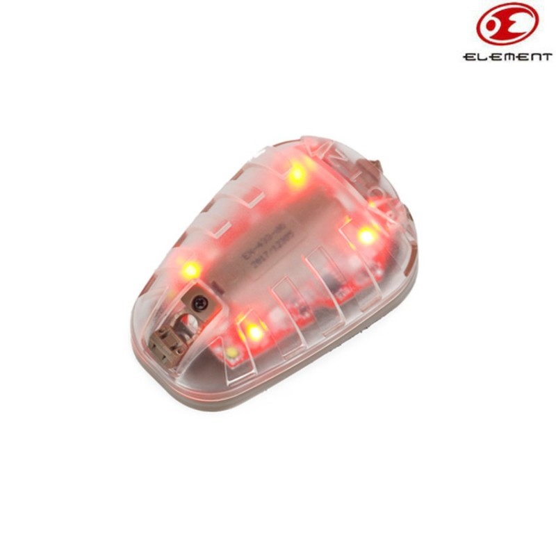 Luce Di Segnalazione Hel-star 6 Style Base Tan C/rossa Luce Element (el-ex433tr)