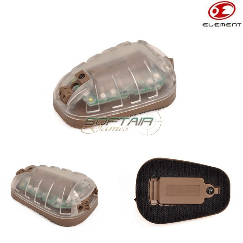 Luce Di Segnalazione Hel-star 6 Style Base Tan C/verde Luce Element (el-ex433tg)