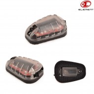 Signaling Light Hel-star 6 Style Base Black W/red Light Element (el-ex433br)