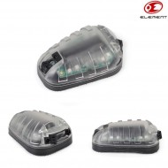 Luce Di Segnalazione Hel-star 6 Style Base Nera C/verde Luce Element (el-ex433bg) Luce Di Segnalazione Hel-star 6 Style Base Nera C/verde Luce Element (el-ex433bg)