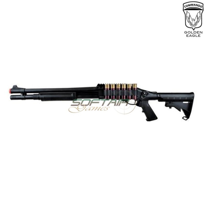 Fucile A Gas Pompa M870 Type 3 Black Golden Eagle (ge-m870tl)