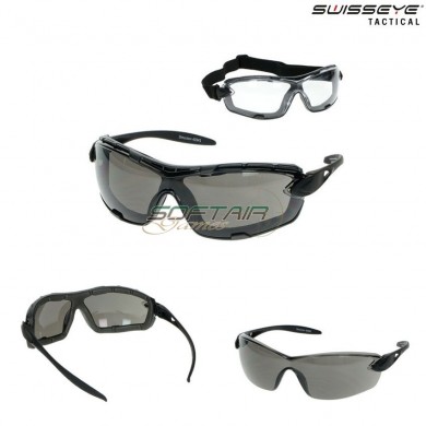 Glasses Detection Rubber Black Lens Smoke & Clear Swiss Eye® (se-40341)