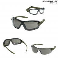 Occhiali Detection Rubber Olive Lente Smoke & Clear Swiss Eye® (se-40343)