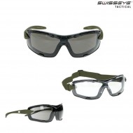 Occhiali Detection Rubber Olive Lente Smoke & Clear Swiss Eye® (se-40343)