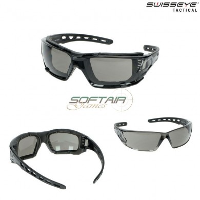 Glasses Tactial Net Frame Black/black Lente Smoke Swiss Eye® (se-40361)