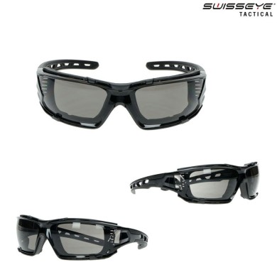 Glasses Tactial Net Frame Black/black Lente Smoke Swiss Eye® (se-40361)