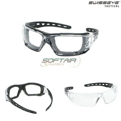 Glasses Tactial Net Frame Clear/black Lente Clear Swiss Eye® (se-40362)