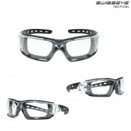 Glasses Tactial Net Frame Clear/black Lente Clear Swiss Eye® (se-40362)