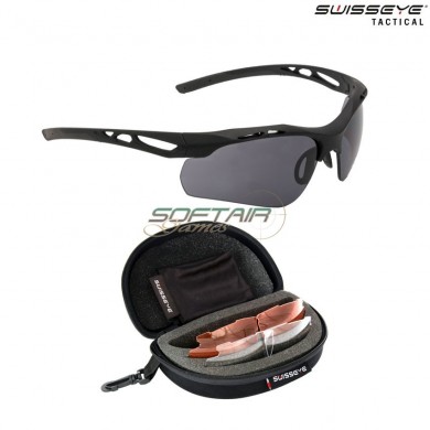 Occhiali Gear Attac Rubber Black Full Set Swiss Eye® (se-40391)