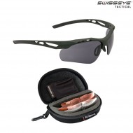 Occhiali Gear Attac Rubber Green Full Set Swiss Eye® (se-40393)