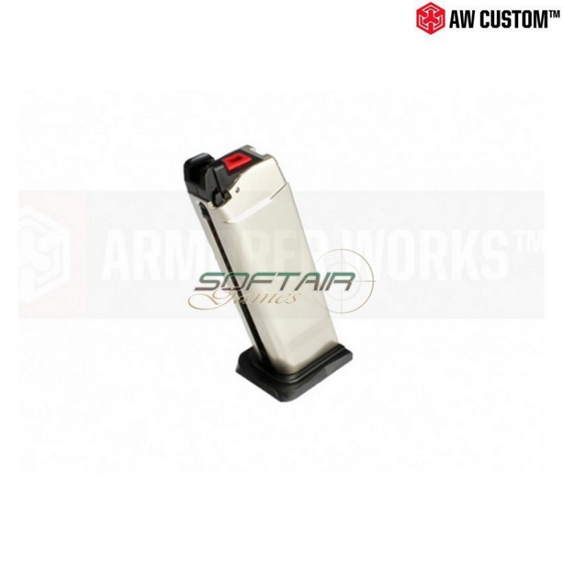 Caricatore A Gas Silver 24bb In Metallo Per Serie Vx G17 Armorer Works (aw-310494)