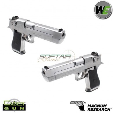 Pistola A Gas Desert Eagle Silver Xix 50ae Gbb C/marking Magnum Research Inc. Cybergun We (090510)