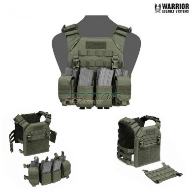 Recon Plate Carrier con Pathfinder Chest Rig OLIVE DRAB Warrior Assault Systems (w-eo-rpc-pcr-od)