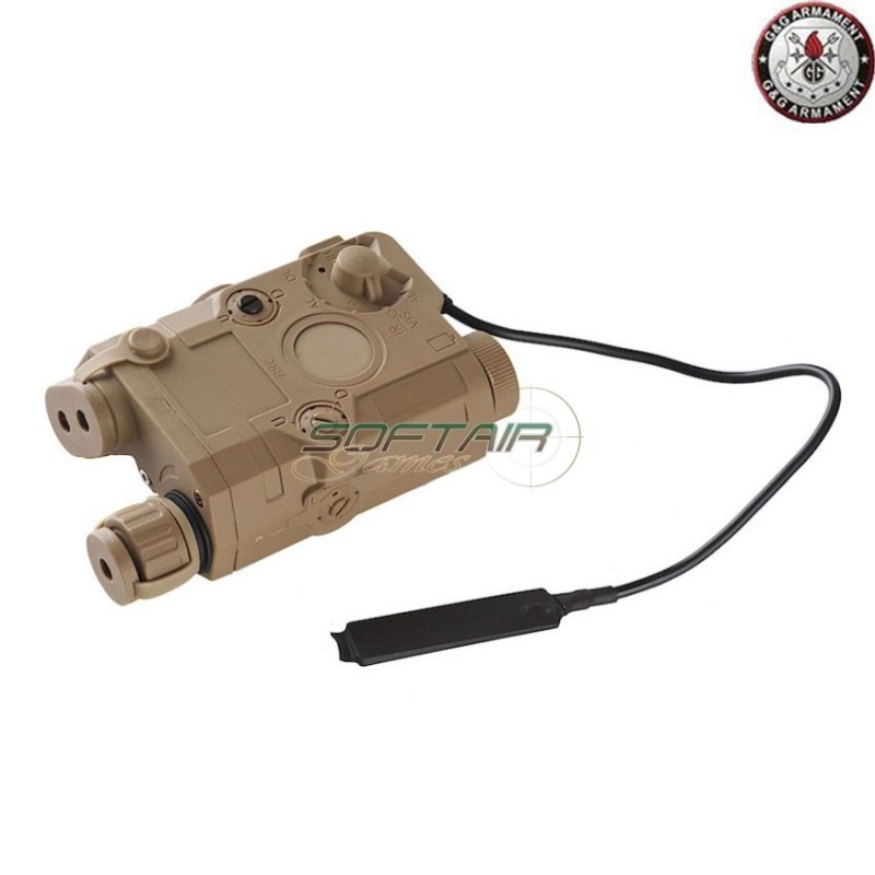 An-peq-15 Tan Battery Case With Red Laser G&g (gg-12027.1)