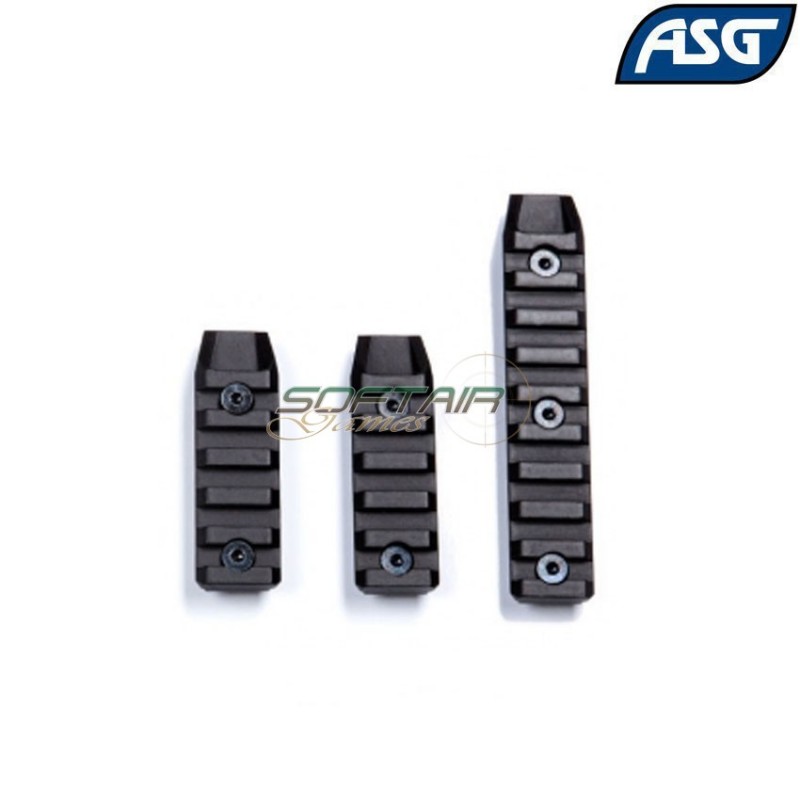 Set 3 Slitte In Metallo Per Ris/ras Keymod Asg (asg-18511)