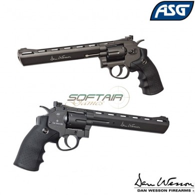 Pistola A Co2 Revolver Dan Wesson Gnb 8" Black Asg (asg-17477)