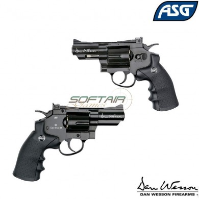 Co2 Revolver Dan Wesson Gnb 2.5" Black Pistol Asg (asg-17175)