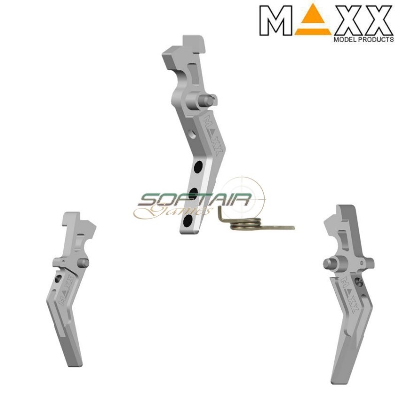 Speed Trigger Style A Silver Cnc Advanced Maxx Model (mx-trg001sas) Speed Trigger Style A Silver Cnc Advanced Maxx Model (mx-trg001sas)