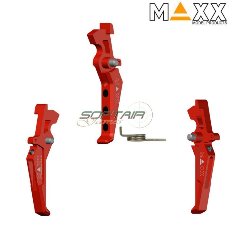 Speed Trigger Style E Red Cnc Advanced Maxx Model (mx-trg001ser) Speed Trigger Style E Red Cnc Advanced Maxx Model (mx-trg001ser)