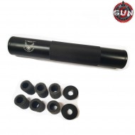 Silencer 14mm Cw/ccw Air Force Type 190mm Black Gun Five (gf-sil05-bk)
