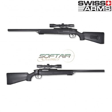 Spring Rifle Black Eagle M6 Sniper Black Swiss Arms (280726)