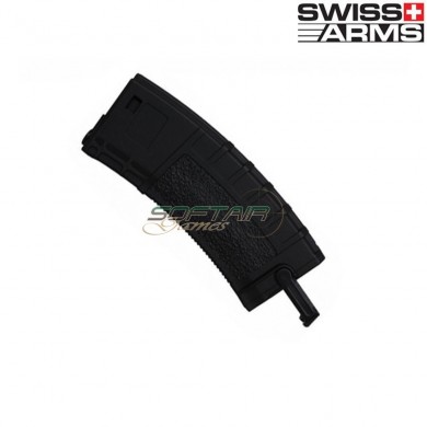Set 6 Mid-caps Magazines 140bb Black For M4/m16 Swiss Arms (285087)