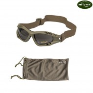 Occhiale Commando Air Pro Green Con Smoke Lense Mil-tec (15615301)