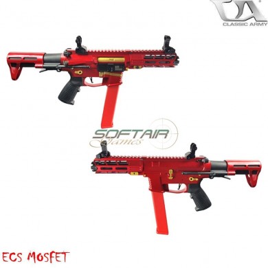 Electric Rifle Nemesis X9 Smg Full Metal Red Classic Army (ca-211544)