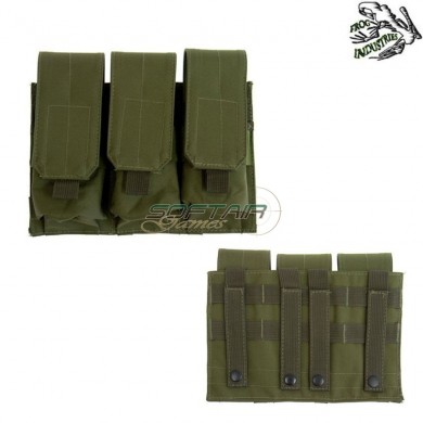 Tasca Tripla Porta Caricatori M4/ak Olive Drab Frog Industries® (fi-000571-od)