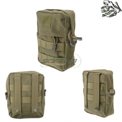 Cargo Pouch Olive Drab With Pocket Frog Industries® (fi-018854-od)