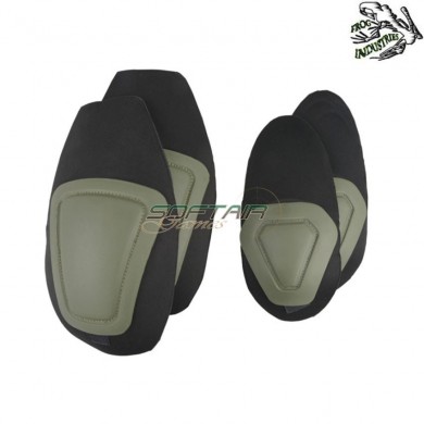 Set Combat Elbow & Knee Pads Olive Drab Frog Industries® (fi-036184-od)