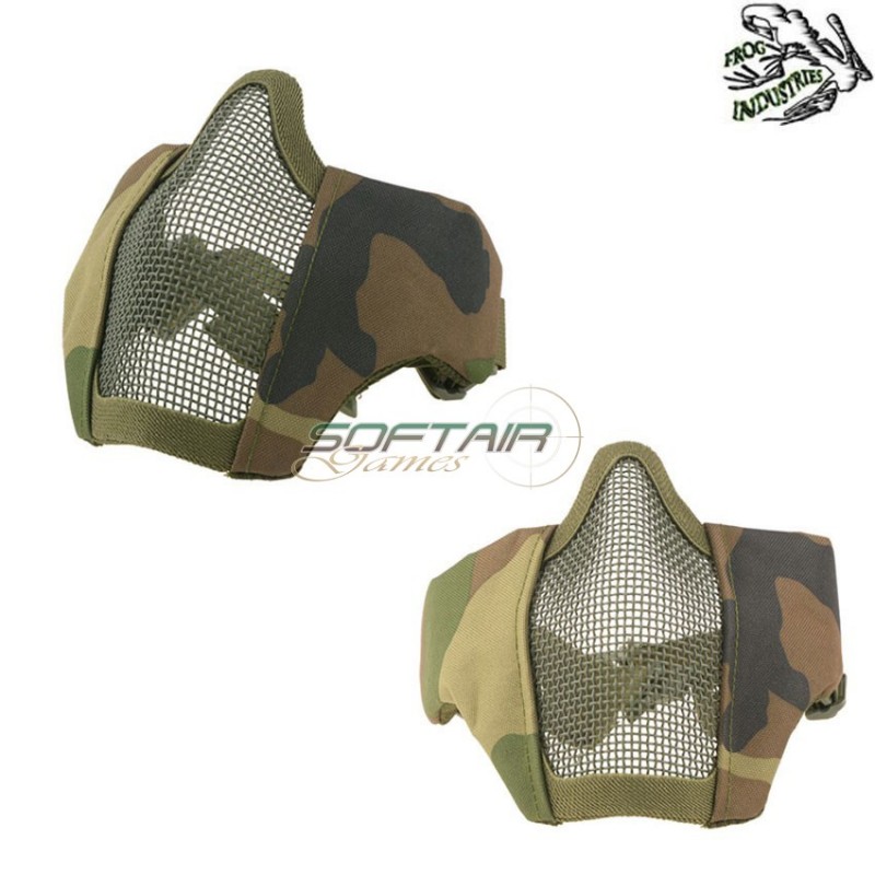 Maschera Per Elmetto Stalker Evo Type Woodland Frog Industries® (fi-017156-wd)