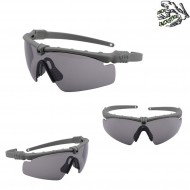 Occhiali Ultimate Chaos Grey Frame & Smoke Lense Frog Industries® (fi-036261-cgsm)