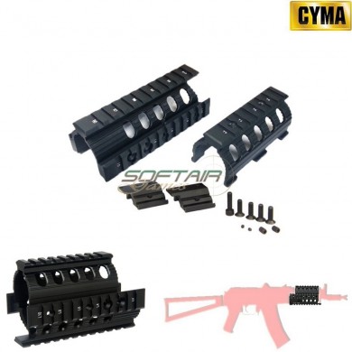 Handguard Aluminum Rail Black For Ak74u Cyma (c114)