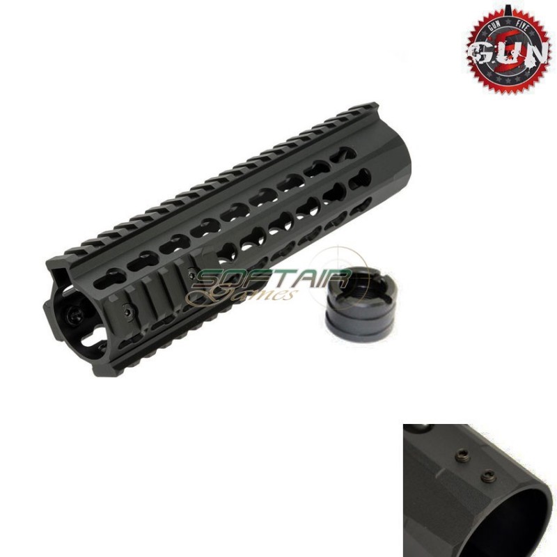 Aluminum Cnc Handguard 215mm 8.5" Urx 4 Black Gun Five (gf-062a)