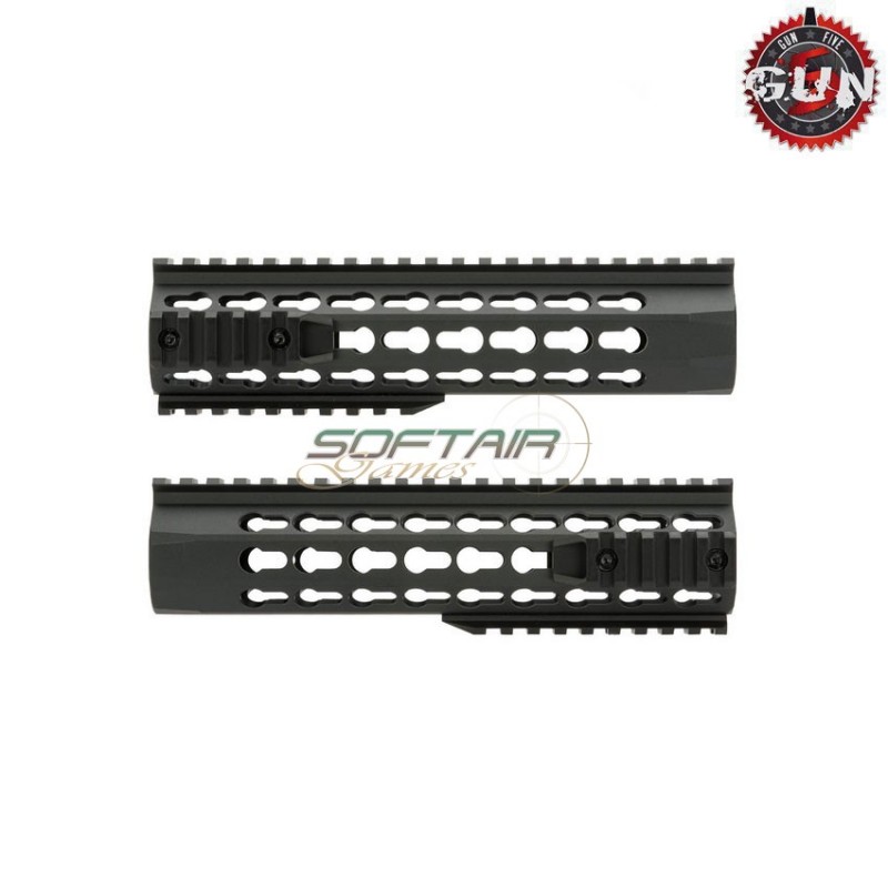 Handguard 215mm 8.5" Urx 4 In Alluminio Cnc Black Gun Five (gf-062a)