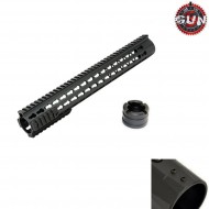 Aluminum Cnc Handguard 380mm 14.5" Urx 4 Black Gun Five (gf-062d)