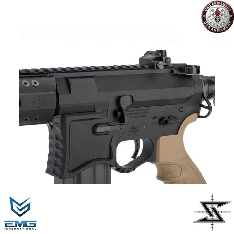 Electric Rifle Ar-15 Sbr8 Two Tone G2 System Emg Seekins Precision G&g (gg-tgr-015-br8-dnb)