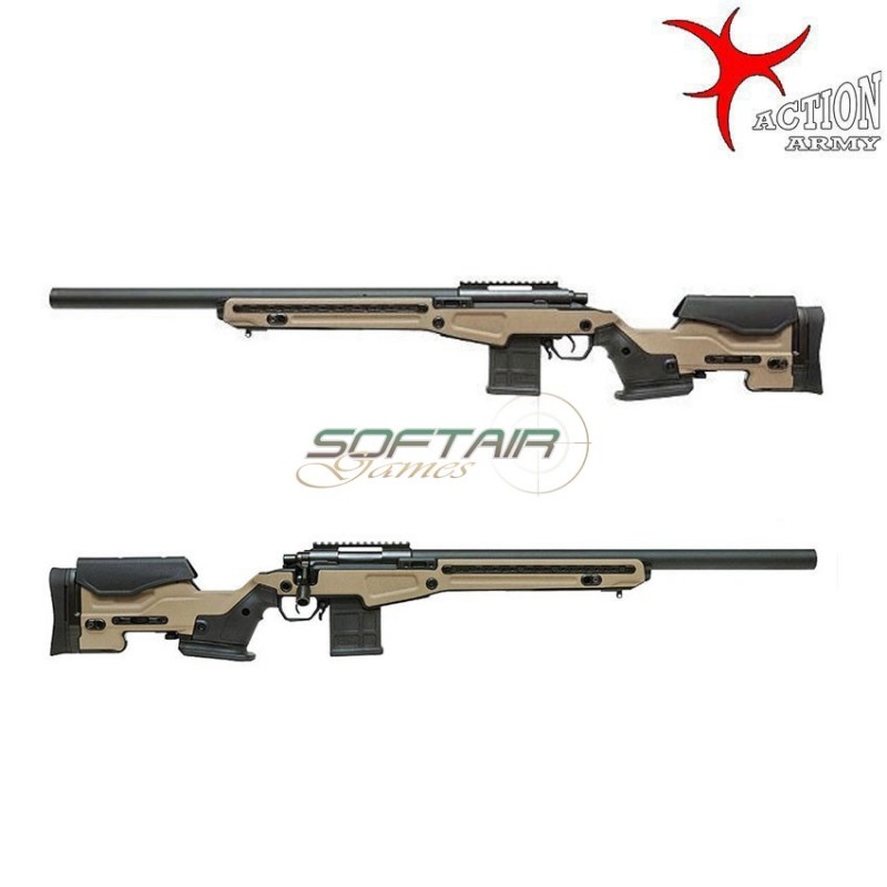 Fucile A Molla Sniper Aac T10 Vsr-10 Type Fde Action Army (aa-aac-t10-fde)