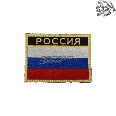 Embroidered Patch Russia Current Color Frog Industries® (fi-emb-13-008)