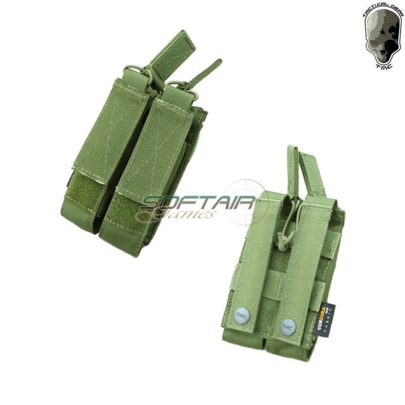 Tasca Doppia Fast Olive Drab Per Caricatori Mp7 Tmc (tmc-1741-od)