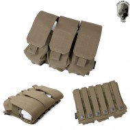 M4 Triple Mag Pouch Coyote Brown Tmc (tmc-1885-cb)