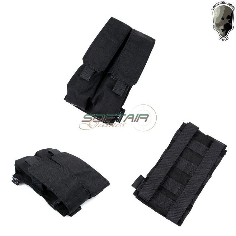 Double Pouch Black For Mp7 Magazines Tmc (tmc-2379-bk)