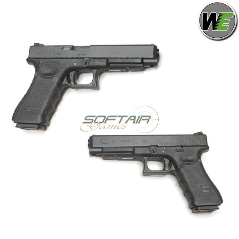 Pistola Gas G34 Gen.4 Black Scarellante We (we-wg08b) Pistola Gas G34 Gen.4 Black Scarellante We (we-wg08b)