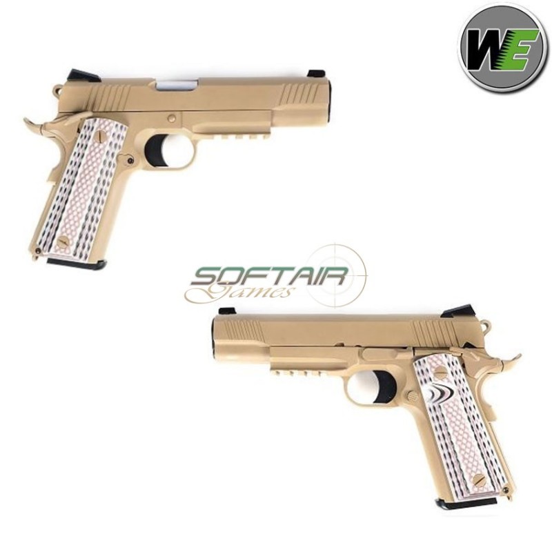 Gas Pistol M45a1 Marines Cqbp Desert Scarellante We (we-we15t)