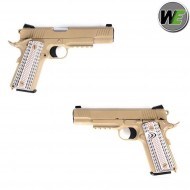 Pistola A Gas M45a1 Marines Cqbp Desert Scarellante We (we-we15t)