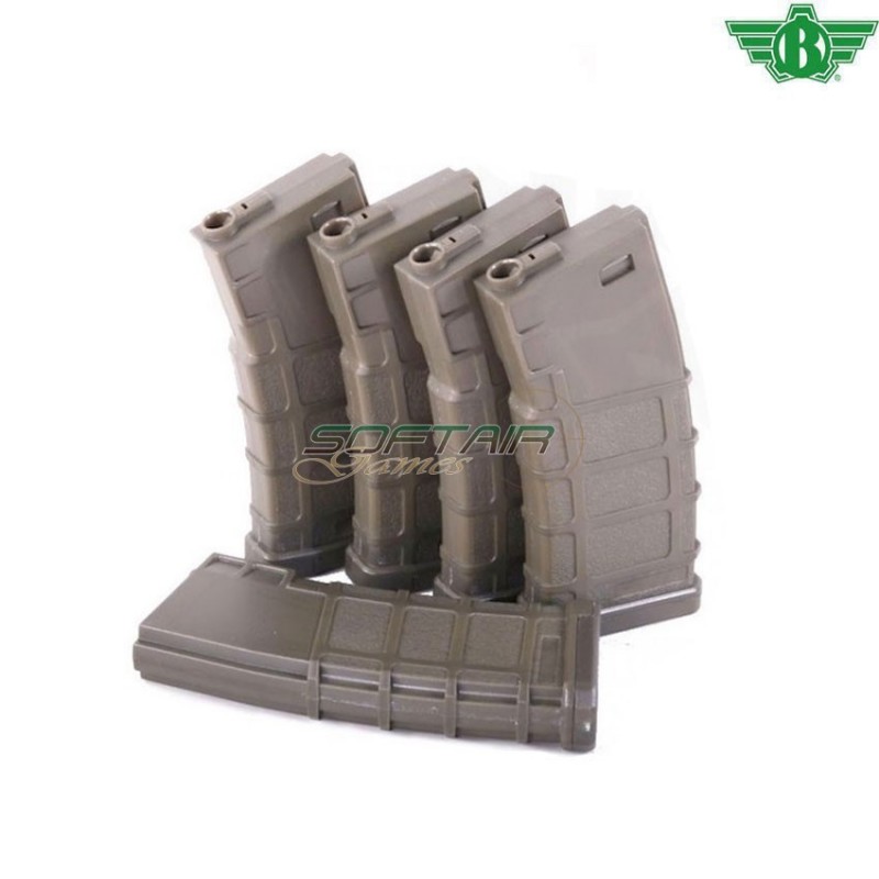 Set 5 Caricatori Monofilari 140bb Ranger Green Per M4/m16 Bolt (ba-065g-5) Set 5 Caricatori Monofilari 140bb Ranger Green Per M4/m16 Bolt (ba-065g-5)