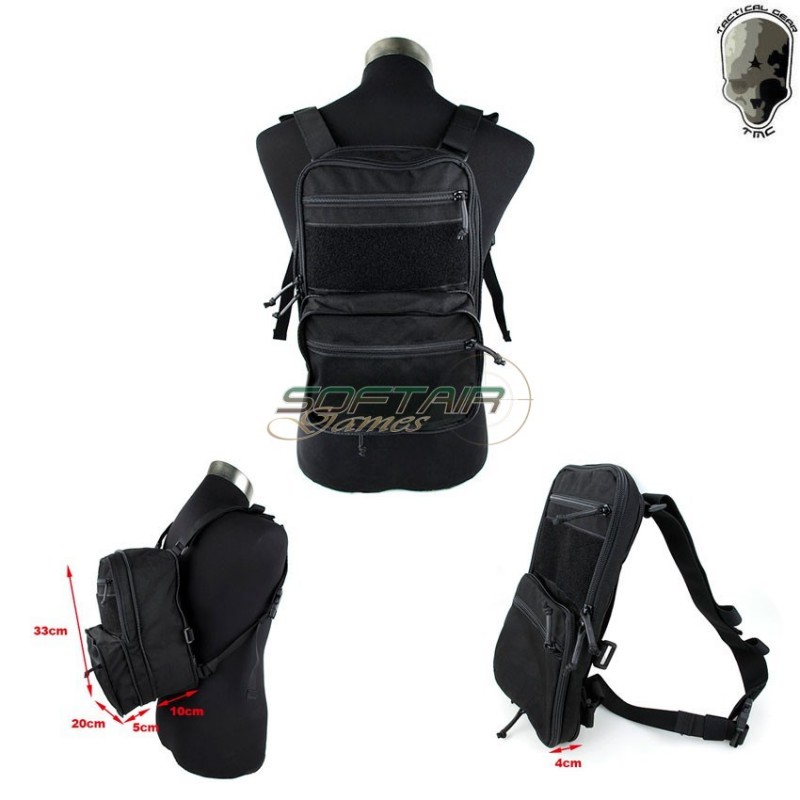 Mini Backpack 410 Type Flatpack Black Tmc (tmc-2529-bk)