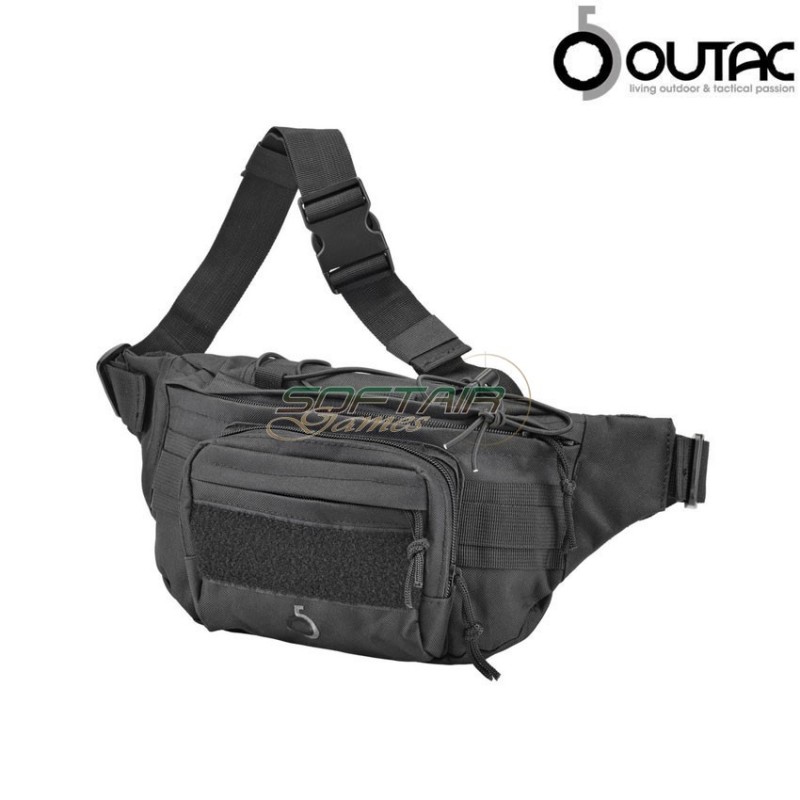 Tactical Waist Pack Molle System Black Outac (ot-msp01-b)
